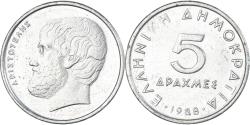 World Coins - Coin, Greece, 5 Drachmes, 1988