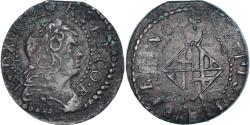World Coins - Coin, Spain, CATALONIA, Louis XIV, Seiseno, 1651, Barcelona, , Copper