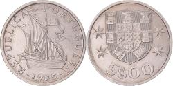 World Coins - Coin, Portugal, 5 Escudos, 1985