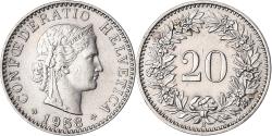 World Coins - Coin, Switzerland, 20 Rappen, 1958