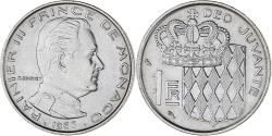 World Coins - Coin, Monaco, Rainier III, Franc, 1966, , Nickel, KM:140, Gadoury:MC 150