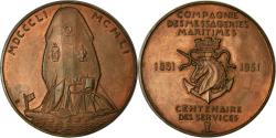 World Coins - France, Medal, Compagnie des Messageries Maritimes, Shipping, 1951, Lavrillier