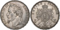 World Coins - France, Napoleon III, 5 Francs, 1870, Paris, Silver, , Gadoury:739
