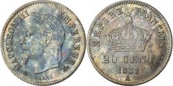 World Coins - France, Napoleon III, 20 Centimes, 1867, Paris, Silver, , Gadoury:309