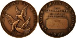 World Coins - France, Medal, 30ème Anniversaire du Retour des Déportés, History, 1975