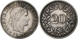 World Coins - Switzerland, 20 Rappen, Libertas, 1903, Bern, Nickel, , KM:29