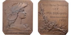 World Coins - France, Medal, Croix Rouge, 1930, Bronze, Henri Dubois, Reconnaissance