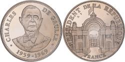 World Coins - France, Medal, Les Présidents de la République, Charles De Gaulle, Politics