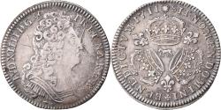 World Coins - France, Louis XIV, 1/4 Ecu aux 3 couronnes, 1711, Pau, Silver,
