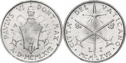 World Coins - Vatican, Paul VI, Lira, 1967 - Anno V, Rome, Aluminum, , KM:92