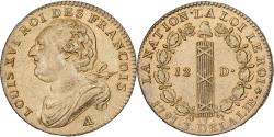 World Coins - France, Louis XVI, 12 Deniers, 1791·3, Paris, Copper, , Gadoury:15