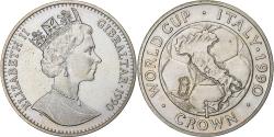 World Coins - Gibraltar, Elizabeth II, Crown, 1990, Copper-nickel, , KM:34