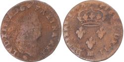 World Coins - Coin, France, Louis XIV, 2 Deniers, 1708, Strasbourg, , Copper, KM:309