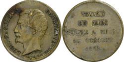 World Coins - France, Medal, Louis Napoléon Bonaparte, Visite à Niort, 1852, Silvered Brass