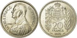 World Coins - Coin, Monaco, 20 Francs, 1945, , Copper-nickel, Gadoury:137