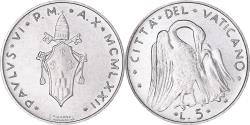 World Coins - Coin, VATICAN CITY, Paul VI, 5 Lire, 1972, , Aluminum, KM:118