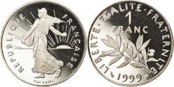 World Coins - Coin, France, Semeuse, Franc, 1999, Proof, , Nickel, KM:925.2