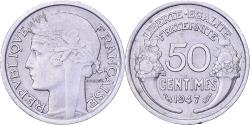 World Coins - France, 50 Centimes, Morlon, 1947, Paris, Aluminum, , KM:894.1a
