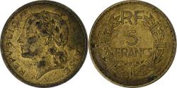 World Coins - France, 5 Francs, Lavrillier, 1939, Aluminum-Bronze, , KM:888a.1
