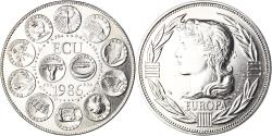 World Coins - France, Medal, Ecu Europa, Marianne, Politics, 1986, Rodier,