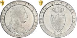 World Coins - Kingdom of Naples, Ferdinando IV, 60 Grana, 1805, Naples, Silver, PCGS,