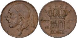 World Coins - Belgium, Baudouin I, 50 Centimes, 1953, Brussels, Bronze, , KM:145