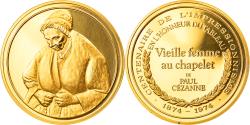 World Coins - France, Medal, Arts & Culture, Vieille femme au chapelet de Paul Cézanne