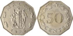 World Coins - Coin, Malta, 50 Cents, 1972, British Royal Mint, , Copper-nickel, KM:12