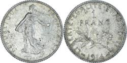World Coins - Coin, France, Semeuse, Franc, 1914, Paris, , Silver, KM:844.1