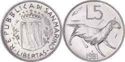 World Coins - Coin, San Marino, 5 Lire, 1981