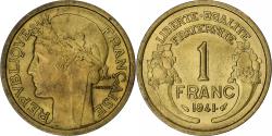 World Coins - France, Franc, Morlon, 1941, Paris, Cupro-Aluminium, , Gadoury:470
