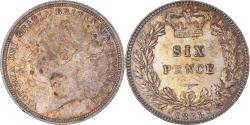 World Coins - Coin, Great Britain, Victoria, 6 Pence, 1881, London, , Silver, KM:757