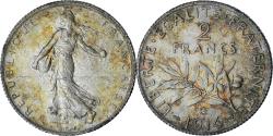 World Coins - France, Semeuse, 2 Francs, 1914, Castelsarrasin, , Silver, KM:845.2