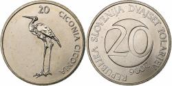 World Coins - Slovenia, 20 Tolarjev, 2006, Kremnica, Copper-nickel, , KM:51