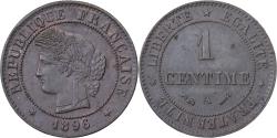 World Coins - France, 1 Centime, Cérès, 1896, Paris, Bronze, , Gadoury:88