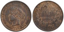 World Coins - Coin, France, Cérès, 10 Centimes, 1888, Paris, , Bronze, KM:815.1