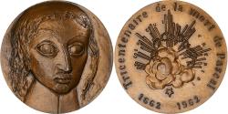 World Coins - France, Medal, Tricentenaire de la mort de Pascal, 1962, Bronze, Chauvenet