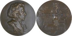 World Coins - France, Medal, Frédéric Chopin, Arts & Culture, 1967, Robert Couter,
