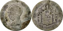 World Coins - Spain, Alfonso XIII, Peseta, 1891, Madrid, Silver, , KM:691