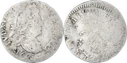 World Coins - Coin, France, 4 Sols aux 2 L, 1691, , Silver, Gadoury:106
