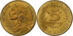 World Coins - France, 5 Centimes, Marianne, 1982, Pessac, Aluminum-Bronze,