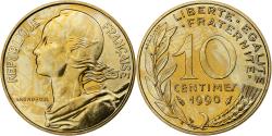 World Coins - France, 10 Centimes, Marianne, 1990, Monnaie de Paris, série FDC