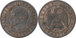 World Coins - France, Napoleon III, Centime, 1854, Bordeaux, Bronze, , Gadoury:86