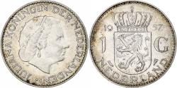 World Coins - Netherlands, Juliana, Gulden, 1957, Utrecht, Silver, , KM:184