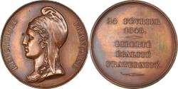 World Coins - France, Medal, Proclamation de la Seconde République, History, 1848, Caqué