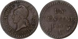 World Coins - France, Centime, Dupré, AN 6, Paris, Copper, , Gadoury:76, KM:646