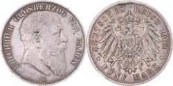 World Coins - Coin, German States, BADEN, Friedrich I, 5 Mark, 1902, Karlsruhe,