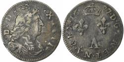 World Coins - France, Louis XIV, 2 Sols des Traitants, 1677, Paris, Silver,