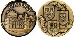 World Coins - France, Medal, Touraine, Orléanais, Anjou, Cheverny, Bronze, J. Balme,