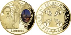 World Coins - France, Medal, Lourdes, Lieu de Pélerinage Français, Religions & beliefs